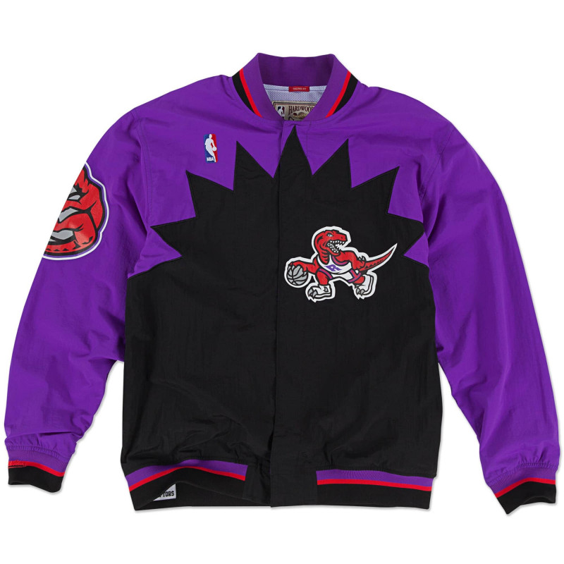 AWJKGS18062-TRAPURP95_Warm up NBA Toronto Raptors 1995-96 Mitchell & Ness Authentic Jacket Violet pour Homme