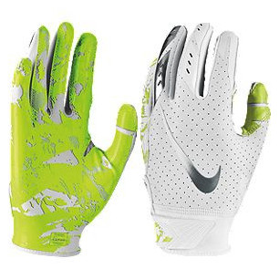 Youth's Nike vapor Jet 5.0 receiver football gloves white