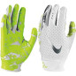 Youth's Nike vapor Jet 5.0 receiver football gloves white