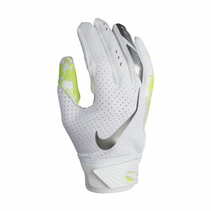 Youth's Nike vapor Jet 5.0 receiver football gloves white