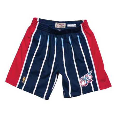 Short NBA Houston Rockets 1996-97 Mitchell & Ness Swingman Bleu pour Homme