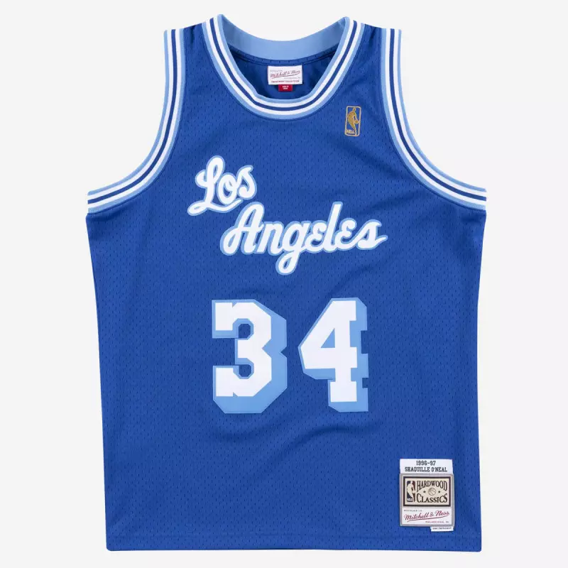 Camiseta NBA Swingman Shaquille O'Neal Los Angeles Lakers 1996-97 Hardwood Classics Mitchell & Ness Azul