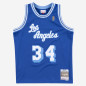 Camiseta NBA Swingman Shaquille O'Neal Los Angeles Lakers 1996-97 Hardwood Classics Mitchell & Ness Azul Camiseta NBA Swingman Shaquille O'Neal Los Angeles Lakers 1996-97 Hardwood Classics Mitchell & Ness Azul