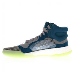 Chaussure de Basketball adidas Marquee Boost Bleu/Vert pour Homme