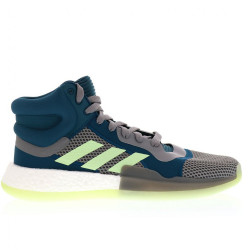 Chaussure de Basketball adidas Marquee Boost Bleu/Vert pour Homme /// F97277