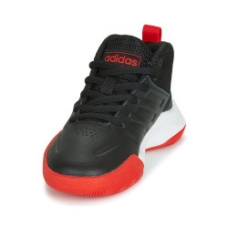 zapatos de baloncesto adidas Ownthegame K Wide negro rojo para nino