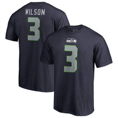 Youth's Nike Pride player Name & number Russell Wilson Seattle Seahawks tee navy