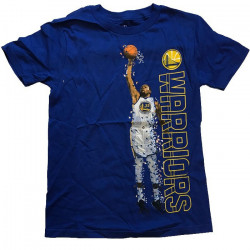 T-shirt NBA Kevin Durant Golden State Warriors Pixel Player azul para nino