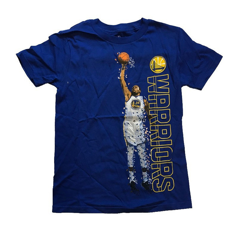 T-shirt NBA Kevin Durant Golden State Warriors Pixel Player azul para nino