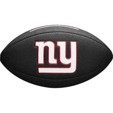 Wilson NFL Soft touch team logo Mini ball New York Giants black
