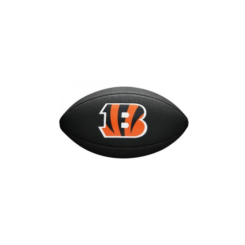 Wilson NFL Soft touch team logo Mini Ball Cincinnati Bengals black