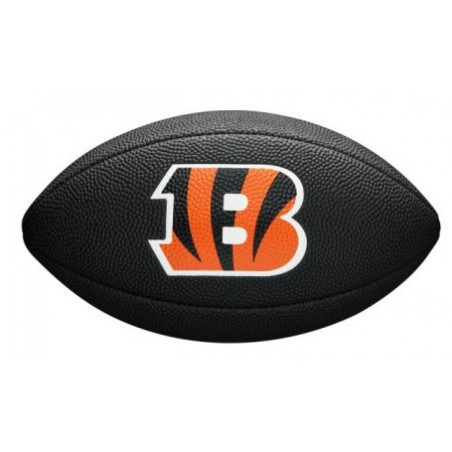 Wilson NFL Soft touch team logo Mini Ball Cincinnati Bengals black