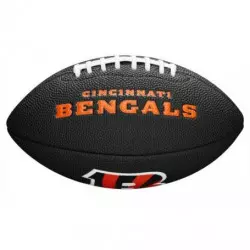 Mini ballon de Football Américain Wilson Soft touch NFL team logo Cincinnati Bengals Noir
