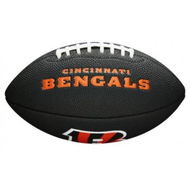 Wilson NFL Soft touch team logo Mini Ball Cincinnati Bengals black