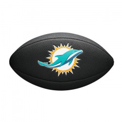 WTF1533BLXBMI_Mini ballon de Football Américain Wilson Soft touch NFL team logo Miami Dolphins Noir