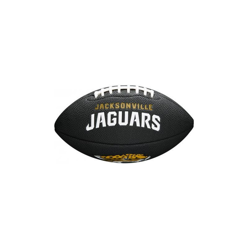Mini balon de futbol americano Wilson NFL Soft touch team logo Jacksonville Jaguars negro