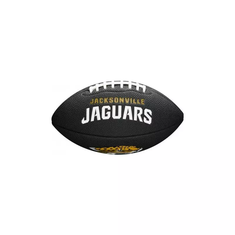 Mini balon de futbol americano Wilson NFL Soft touch team logo Jacksonville Jaguars negro