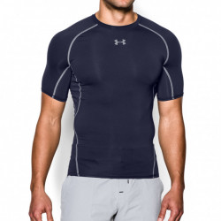 T-shirt de compression Under Armour HeatGear Bleu marine pour homme
