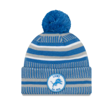 Bonnet NFL Detroit Lions New Era On Field 2019 Bleu
