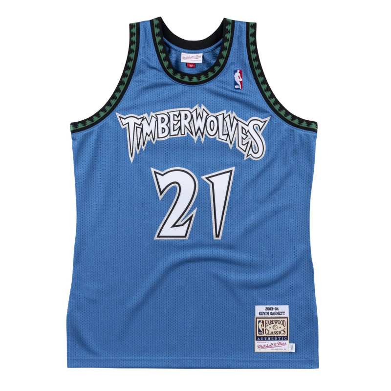 Camiseta NBA auténtico Kevin Garnett Minnesota Timberwolves 2003-04 Mitchell & ness Azul