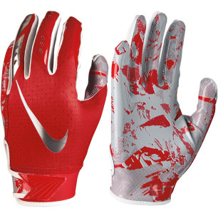 Gants de football américain pour junior Nike vapor Jet 5.0 Rouge pour receveur