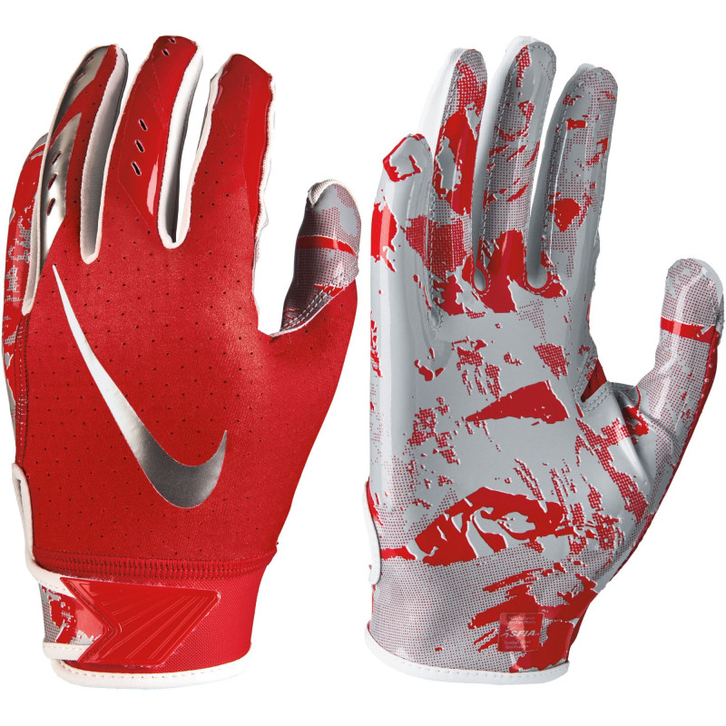 Youth's Nike vapor Jet 5.0 receiver football gloves Red
