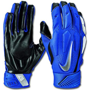 Gants de Football Américain Nike D-Tack 6.0 Royal pour Linemen
