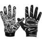Gants de Football américain Cutters S750 Game Day Padded Noir pour enfant