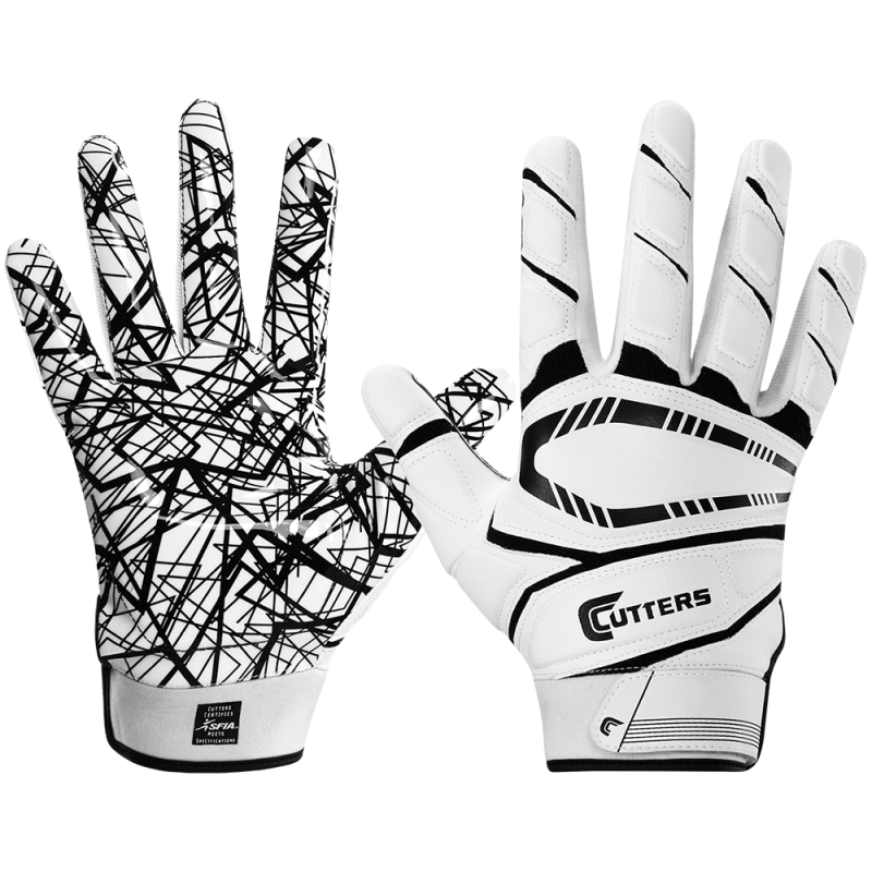 Kid's Cutters S750 Game Day Padded football gloves White