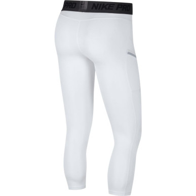 Legging de compression Nike Pro 3/4 Basketball Tights blanc pour homme