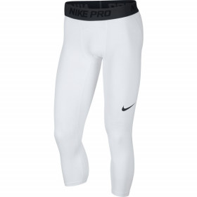 Legging de compression Nike Pro 3/4 Basketball Tights blanc pour homme /// AT3383-100
