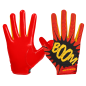 Guantes de Futbol americano Cutters S252 Limited Edition "Boom" Rojo