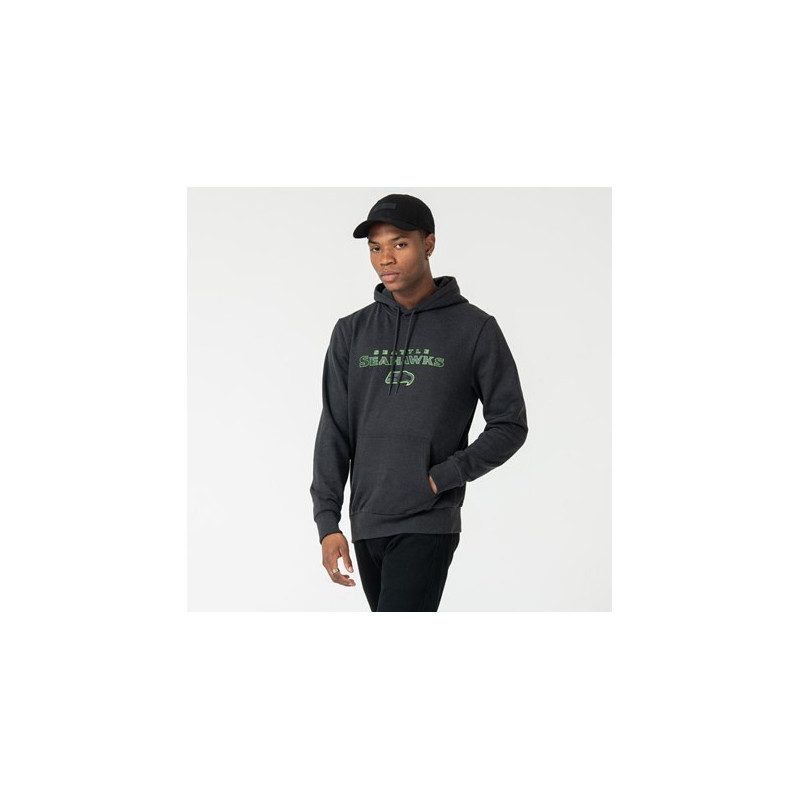 New Era NFL Pullover Hoody Seattle SeaHawks Gris para hombre