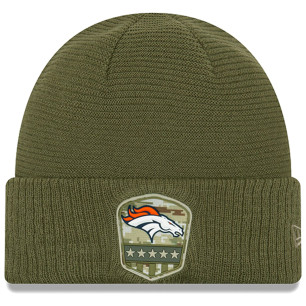 New Era On Field Salute to Service 2019 Knit NFL Denver Broncos Maroon
