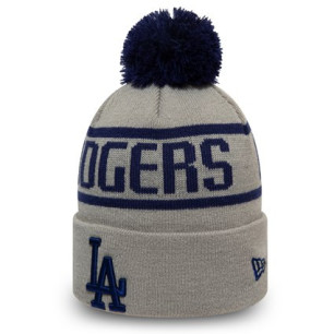 Bonnet MLB Los Angeles Dodgers New Era Bobble Gris pour Enfant