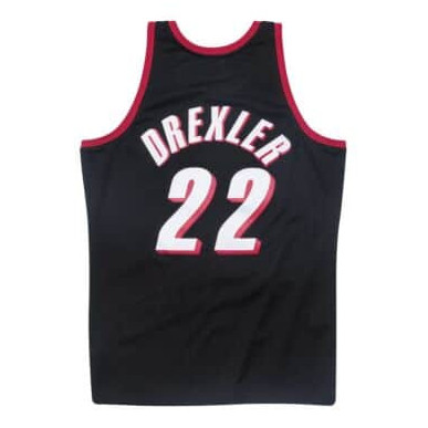 NBA Swingman Clyde Drexler Portland Trail Blazers 1983-84 Hardwood Classics Mitchell & ness Black