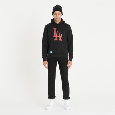 Sweat à capuche MLB Los Angeles Dodgers New Era Seasonal Team Noir RD pour homme