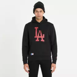 Sudadera con capucha MLB Los Angeles Dodgers New Era Seasonal Team negro RD para hombre