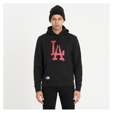 Sweat à capuche MLB Los Angeles Dodgers New Era Seasonal Team Noir RD pour homme