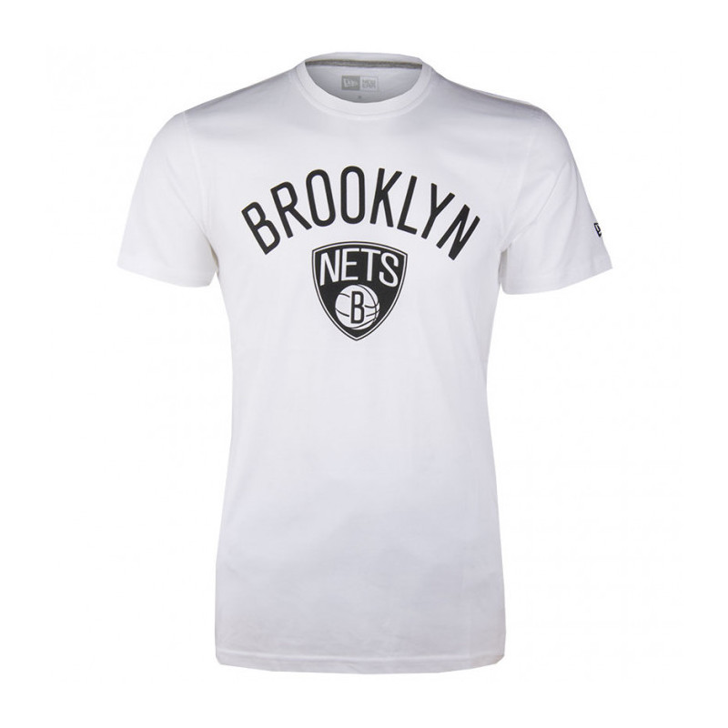 Men's New Era Team Logo tee NBA Brooklyn nets White