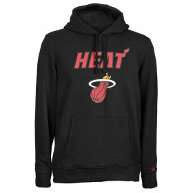 Sudadera con capucha NBA Miami Heat New Era Team logo negro para hombre