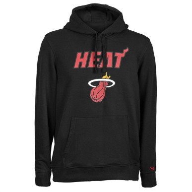Men's New Era Team logo Hoodie NBA Miami Heat Black