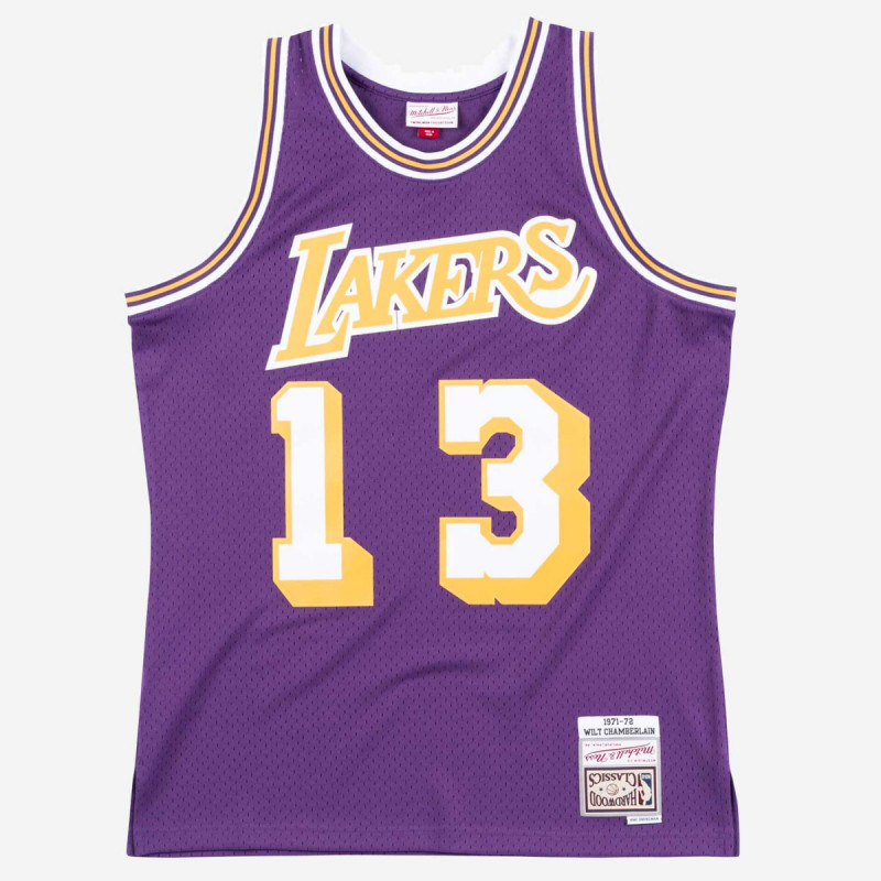 Camiseta NBA Wilt Chamberlain Los Angeles Lakers 1971-72 Mitchell & ness nba swingman hardwood Purpura