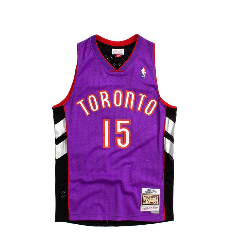 Camiseta NBA Vince Carter de NBA Toronto Raptors 1999-00 Mitchell & ness Harwood Classic Purpura