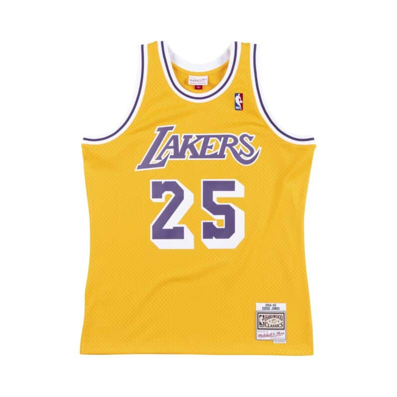 Camiseta NBA Eddie Jones Los Angeles Lakers 1994-95 Mitchell & ness NBA swingman Hardwood Classics amarillo