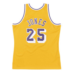 Maillot NBA swingman Eddie Jones Los Angeles Lakers 1994-95 Hardwood Classics Mitchell & ness jaune