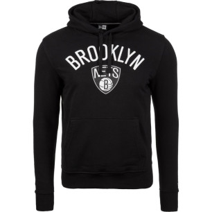 Men's New Era Team logo Hoodie NBA Brooklyn nets Black