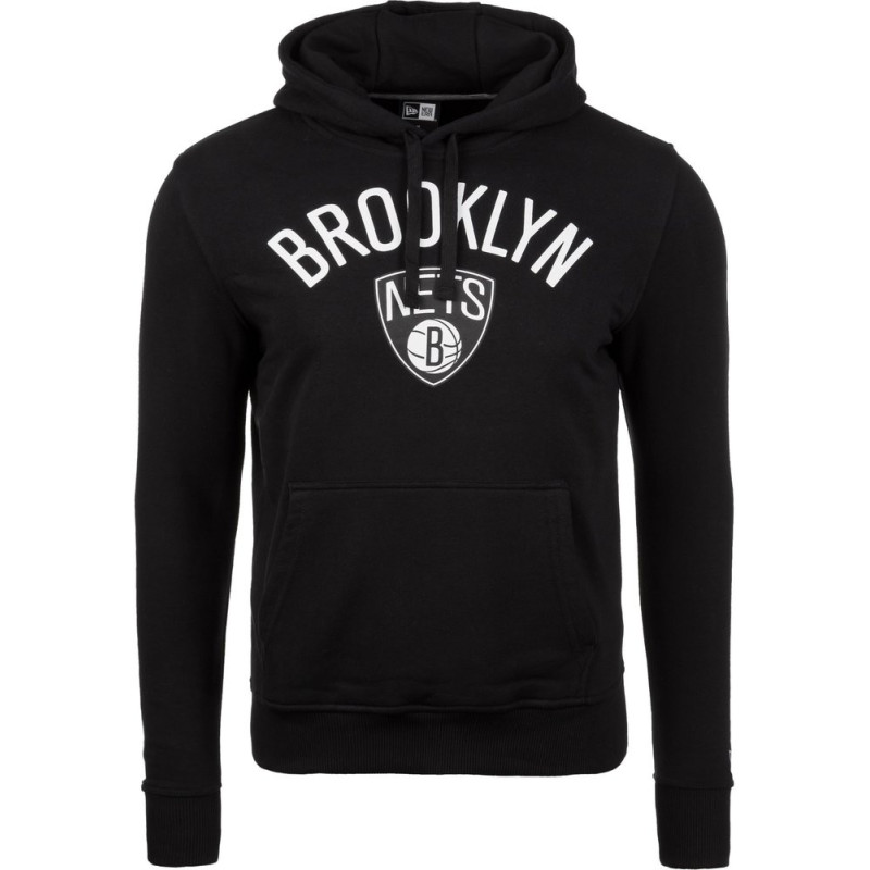 Men's New Era Team logo Hoodie NBA Brooklyn nets Black