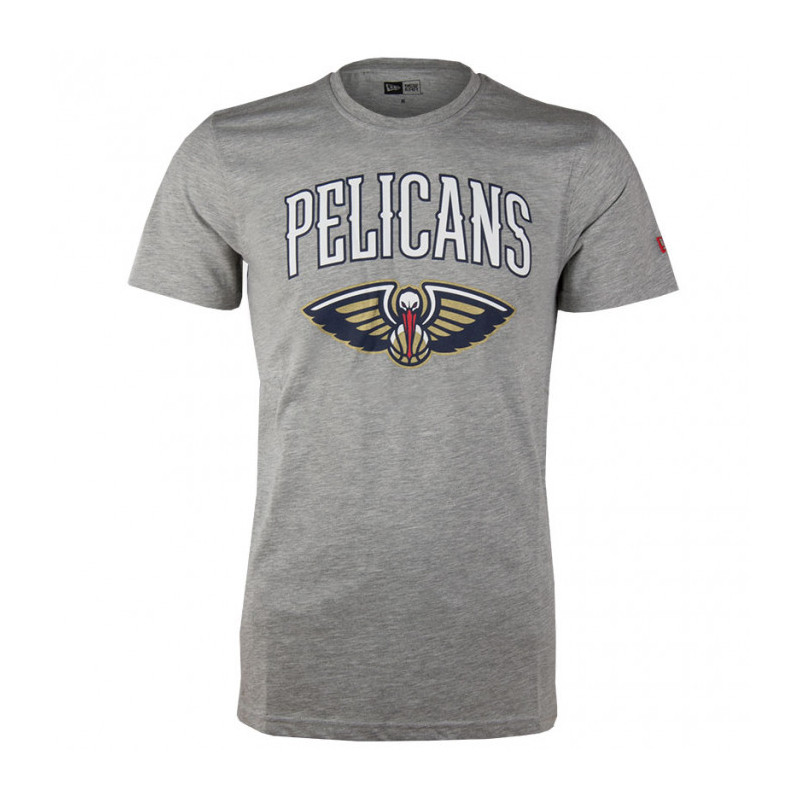 Men's New Era Team logo NBA New Orleans Pelicans tee Grey