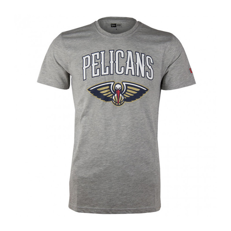 11551102_T-Shirt NBA New Orleans Pelicans New Era Team logo Gris pour Homme